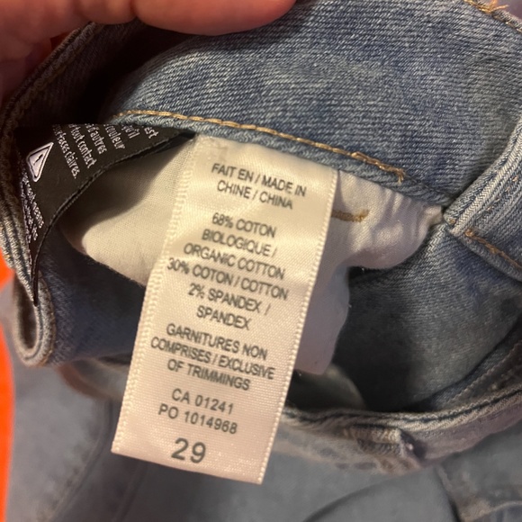 Retro eco-friendly organic and recycled cotton denim high waist mom shorts NWT - Picture 7 of 11